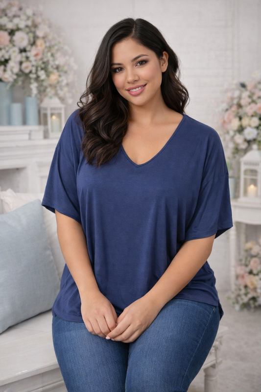 🌸 Damen Shirt – Größe 42–46 | 4 Farben erhältlich 🎨 ✨ Lässig, bequem & absolut vielseitig!