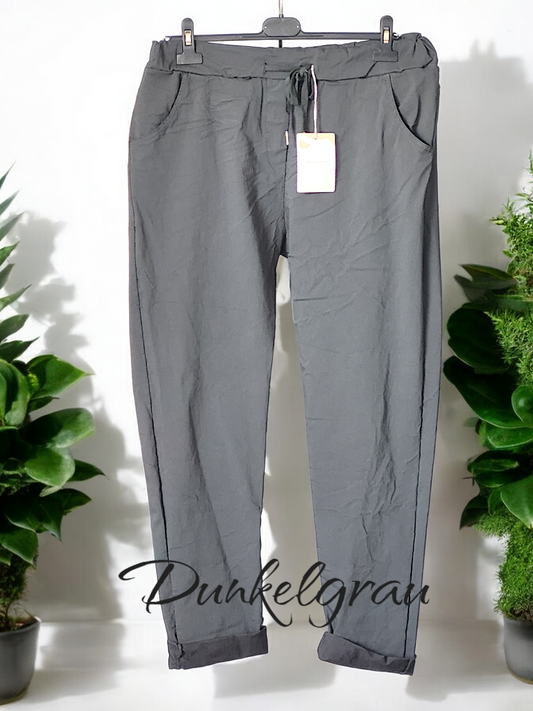 Stretchige Jogpant Uni Gr. 44 - 48/50 in versch. Farben