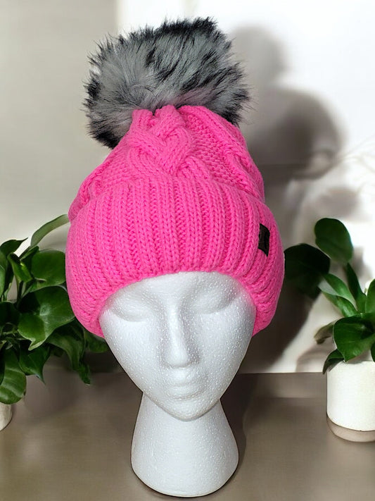 Stylische Wintermütze in 2 Farben