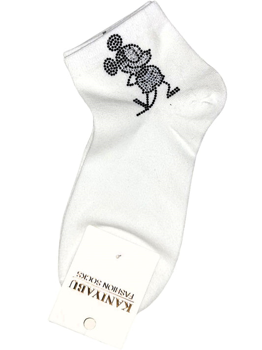 Söckchen mit Strass - Motiv Mickey -Größe 38 - 41