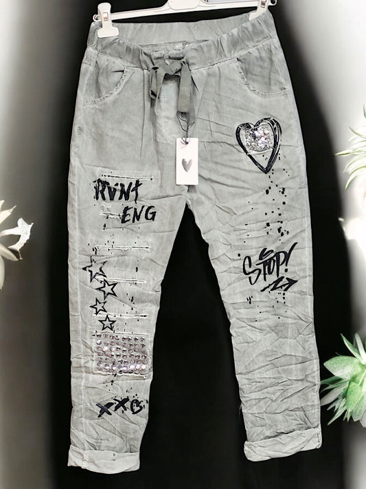 Jogpant "I hope you..." Gr. 40 - 44 / 46 in versch. Farben