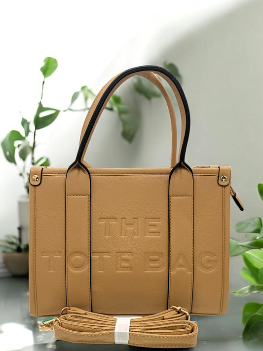 Große Shopper "THE TOTEBAG" mit Ledergurt in 3 versch. Farben