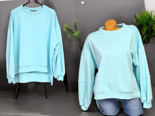Oversize-Sweatshirt Uni Gr. 38 - 42 in versch. Farben