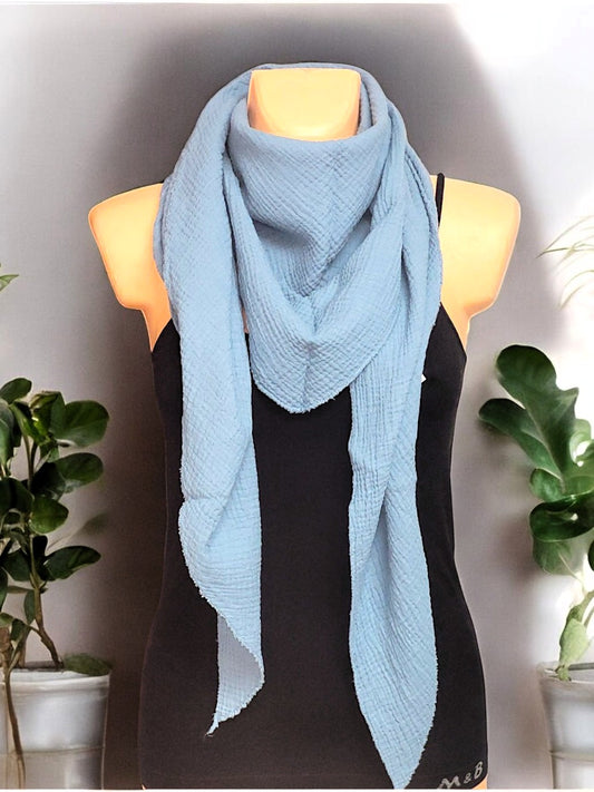 XXL Musselin Dreiecksschal in ca. 50 versch. Farben