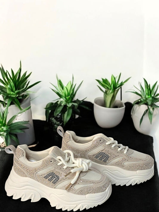 💎 Chunky Sneakers mit Strass – Trend & Komfort vereint! ✨Gr. 36 - 41