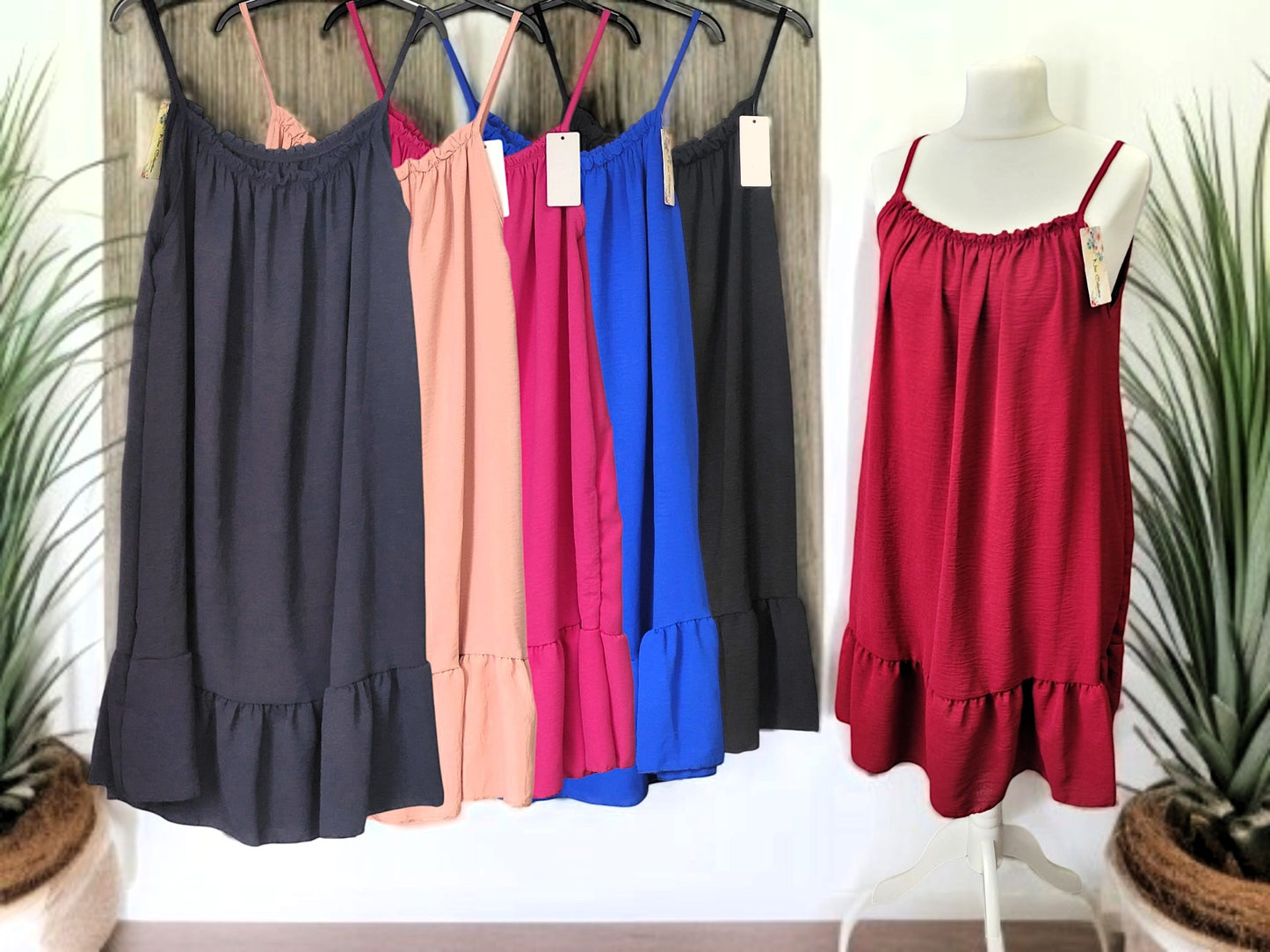 🌺✨ Träger-Rüschkleid „Summer Swing“ – Gr. 42-46 ✨🌺