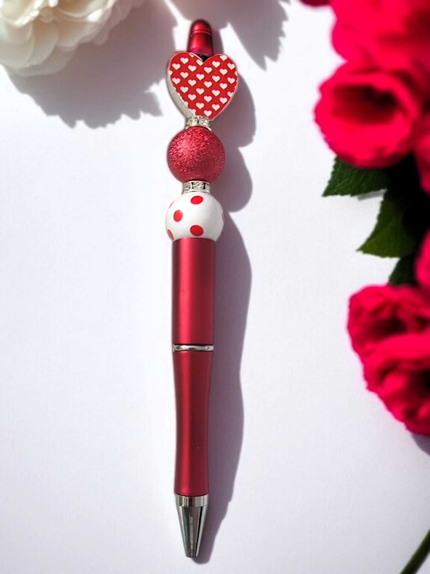 ❤️✨ Love‑Heart Kugelschreiber – 5 Varianten – handgefertigtes UNIKAT 🖊️🎁