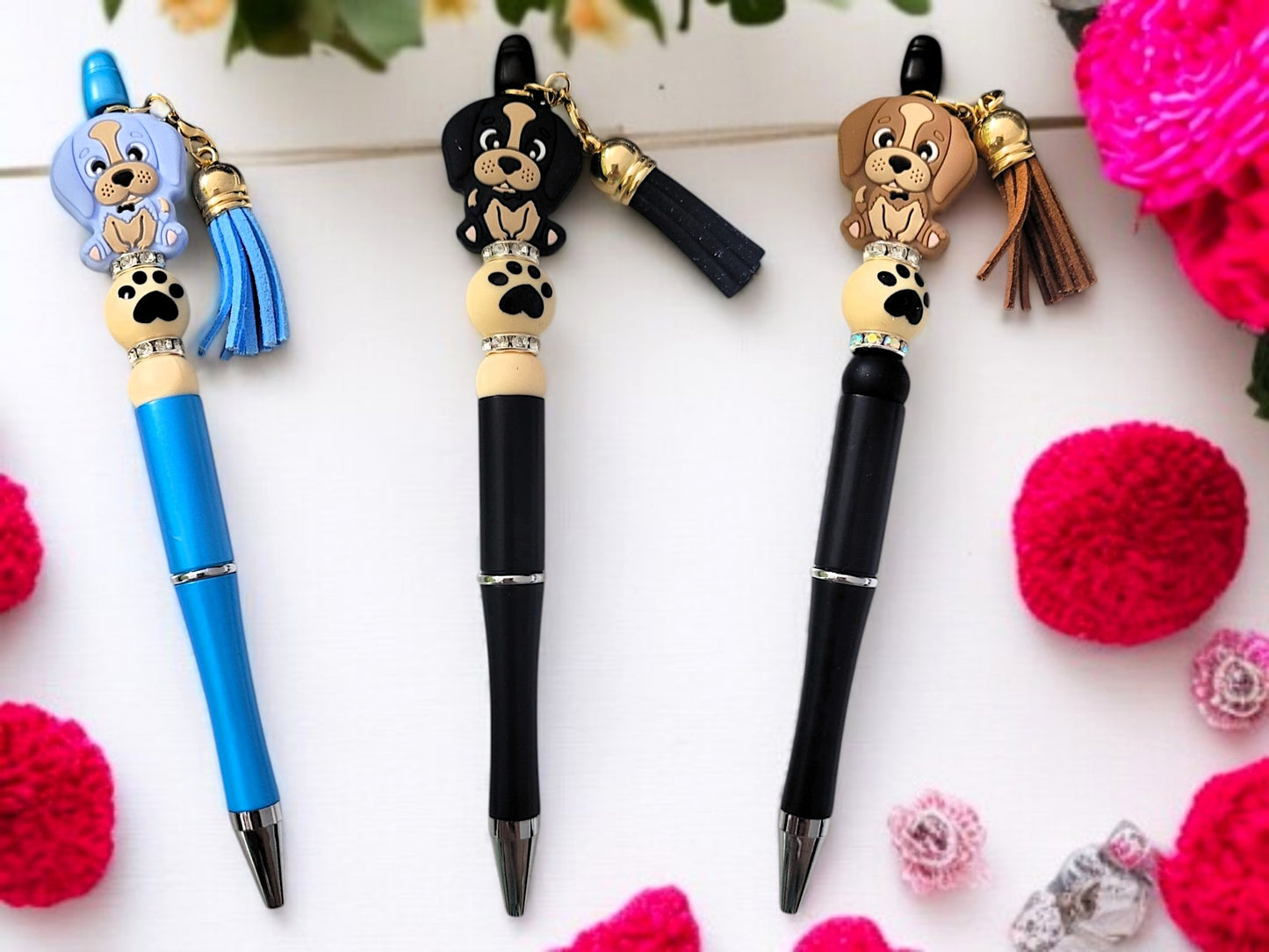 🐶🖊️ Kugelschreiber „Doggy Paw“ – 7 Varianten – handgefertigte UNIKATE ✨🎁