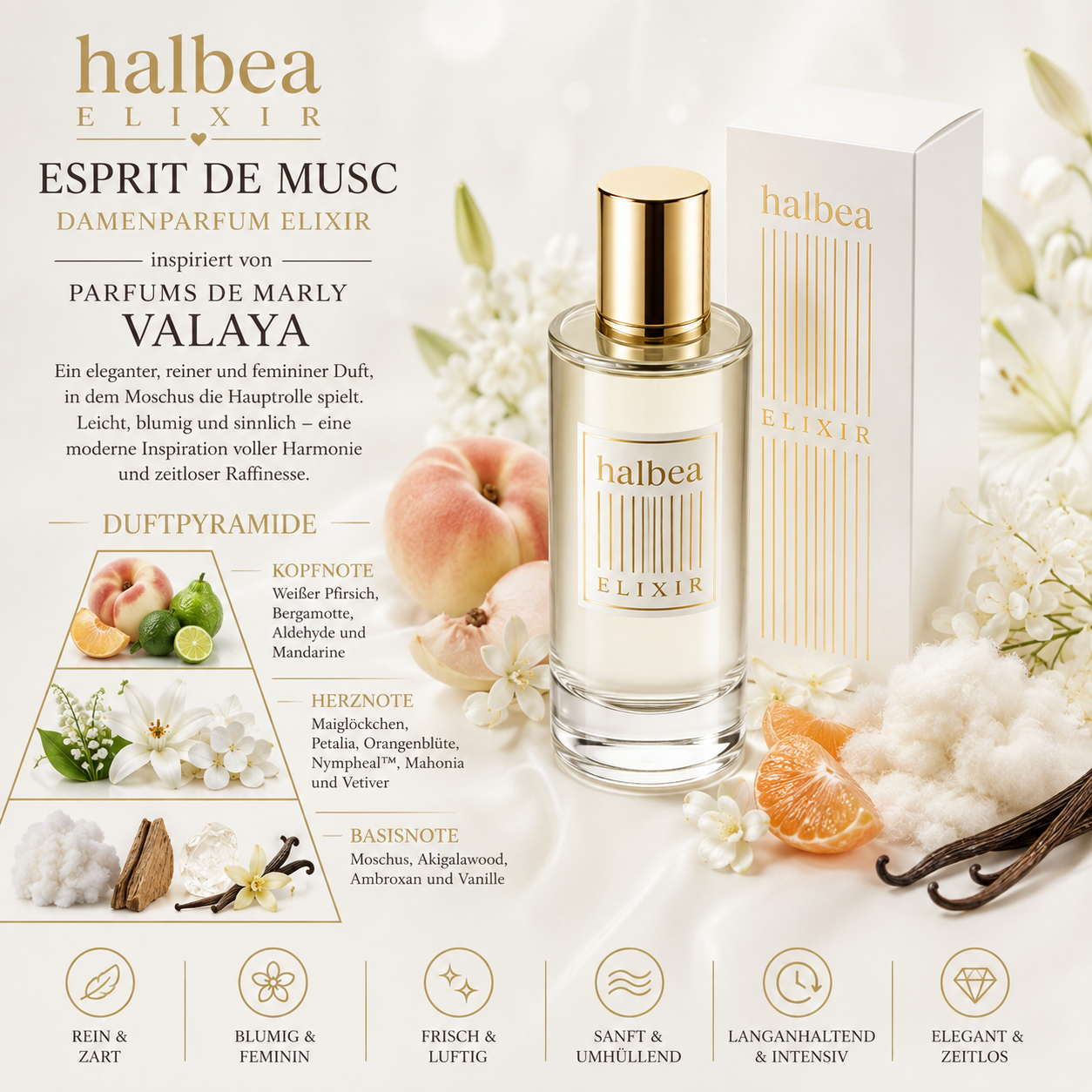 🌸 Esprit de Musc – Damenparfum Elixir – inspiriert von Parfums de Marly Valaya 🌸