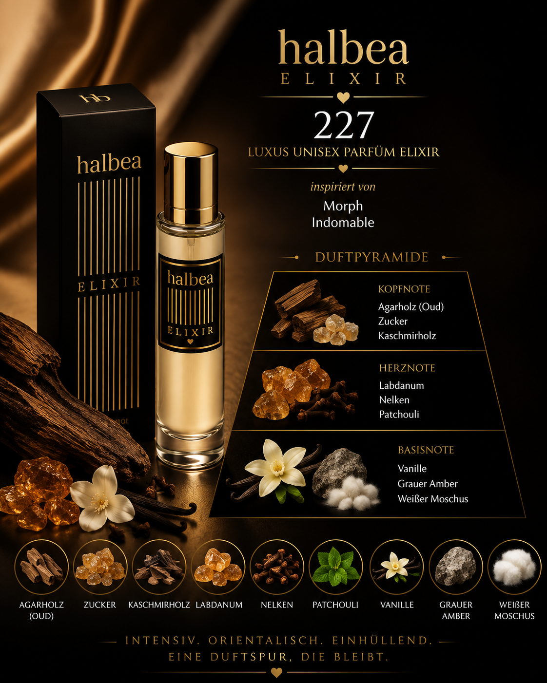 ✨ 227 – Luxus Unisex Parfum Elixir ✨ 🖤 Inspiriert von Morph – Indomable 🖤