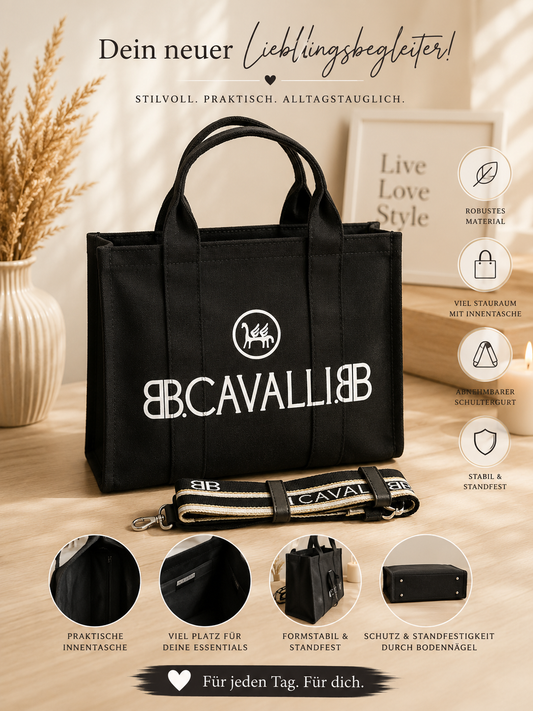 👜✨ Großer Canvas Shopper mit Schriftzug – Dein stilvoller Alltagsbegleiter 🤍🖤🩷