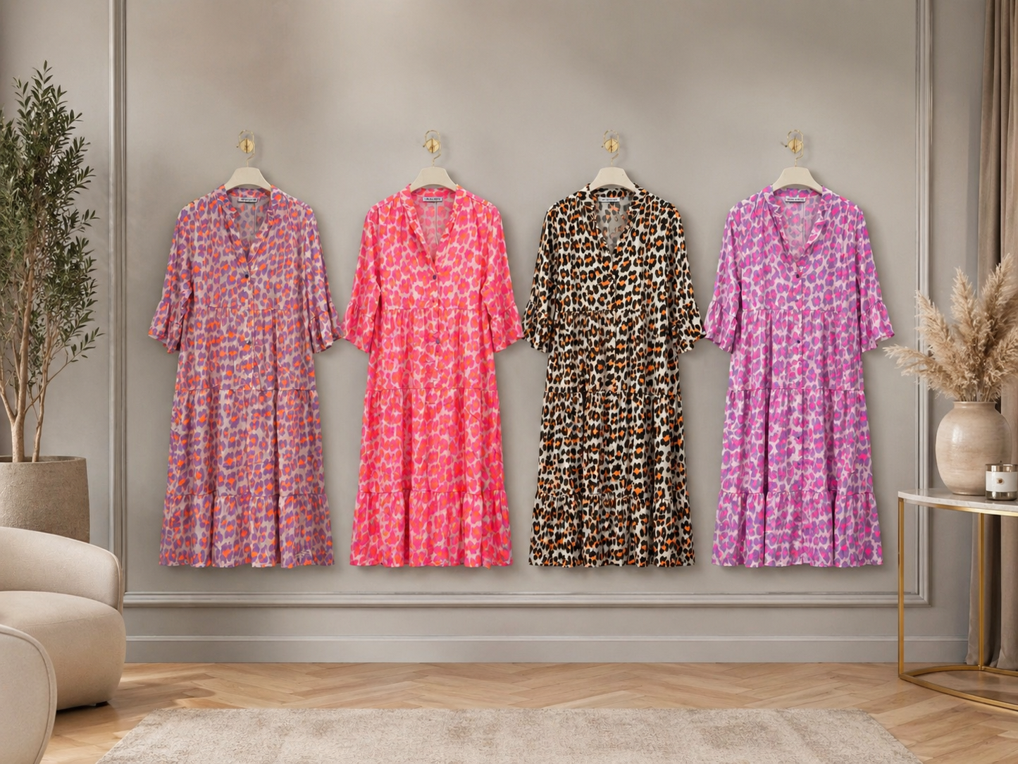🌸 Vorbestellung Oversize Kleid Gr. 38-44 | 4 Farben 🌸