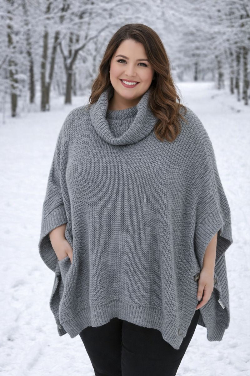 Pulli-Poncho Gr. 46 - 52/54