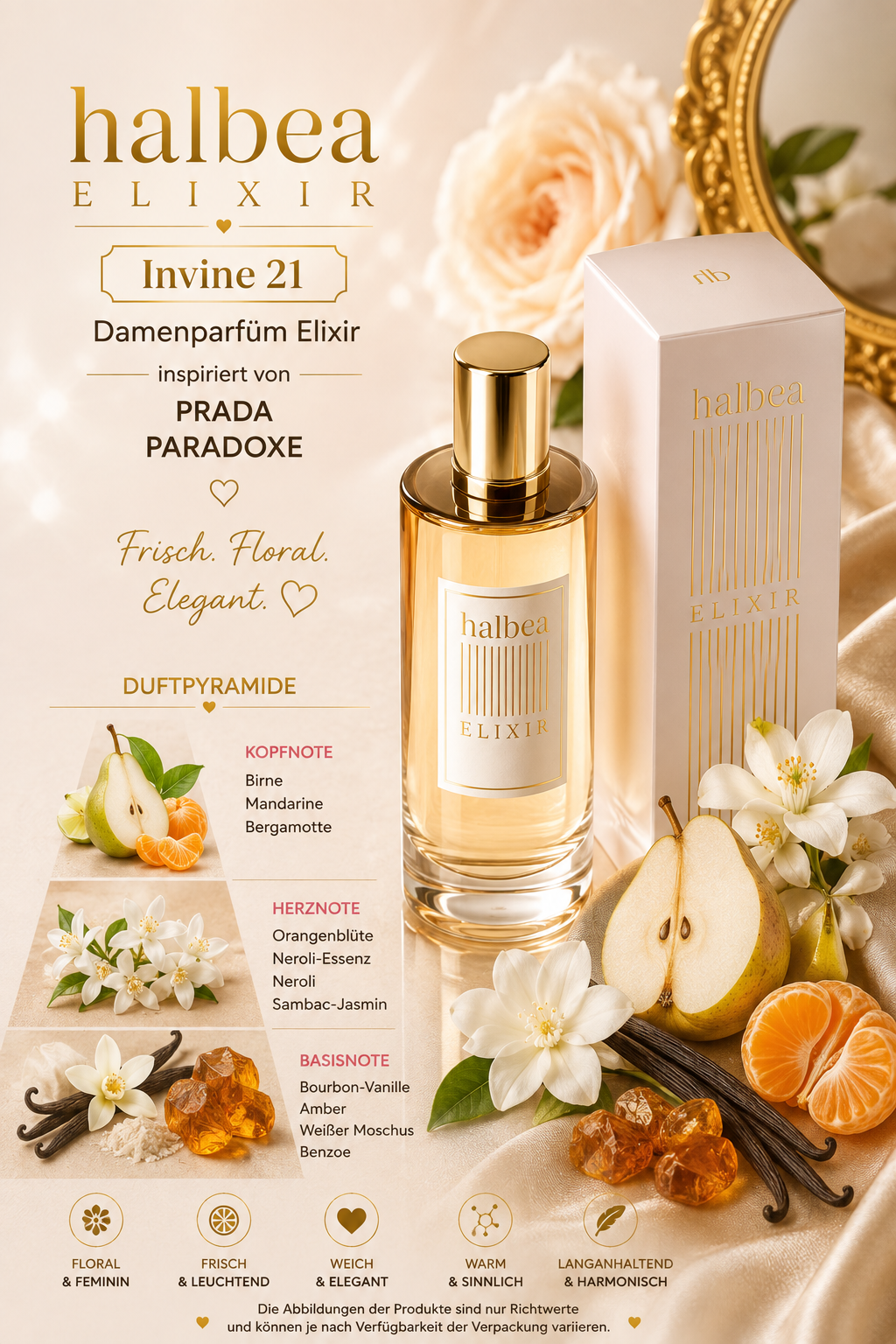 🌸✨ Invine 21 – Damenparfum Elixir | inspiriert von Prada – Paradoxe ✨🌸