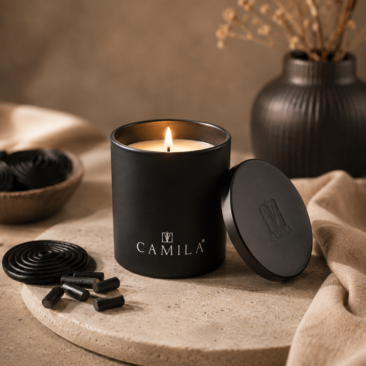 🕯️✨ Duftkerze LAKRITZE – 140 g ✨🖤