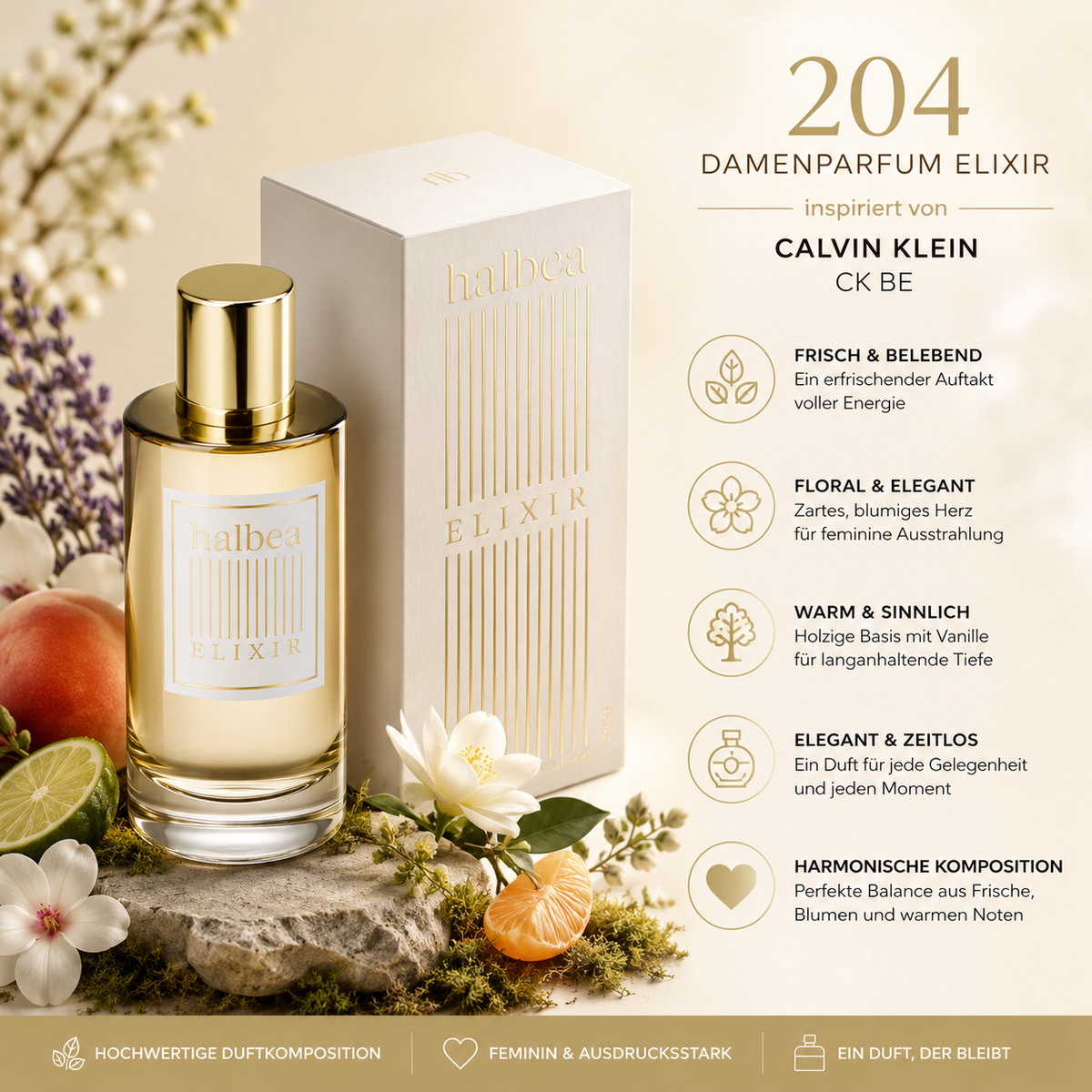 🌸 204 Damenparfum Elixir 🌸 ✨ Inspiriert von Calvin Klein – CK Be ✨