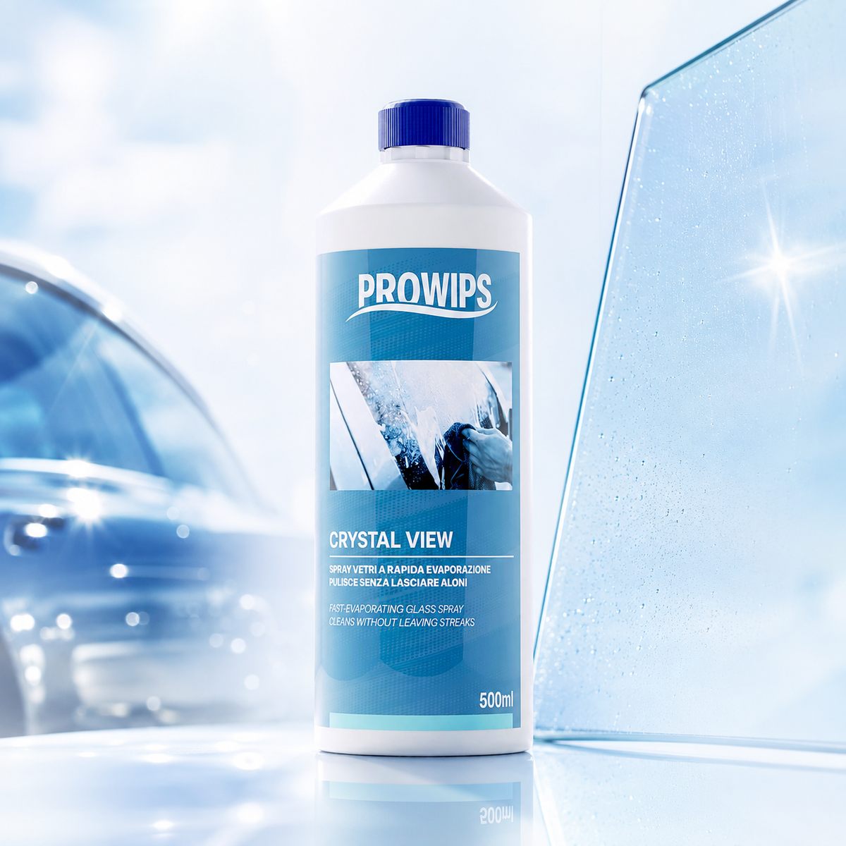 ✨🚗 Crystal View – Schnell verdunstendes Glasreinigungsspray – 500 ml 🚗✨