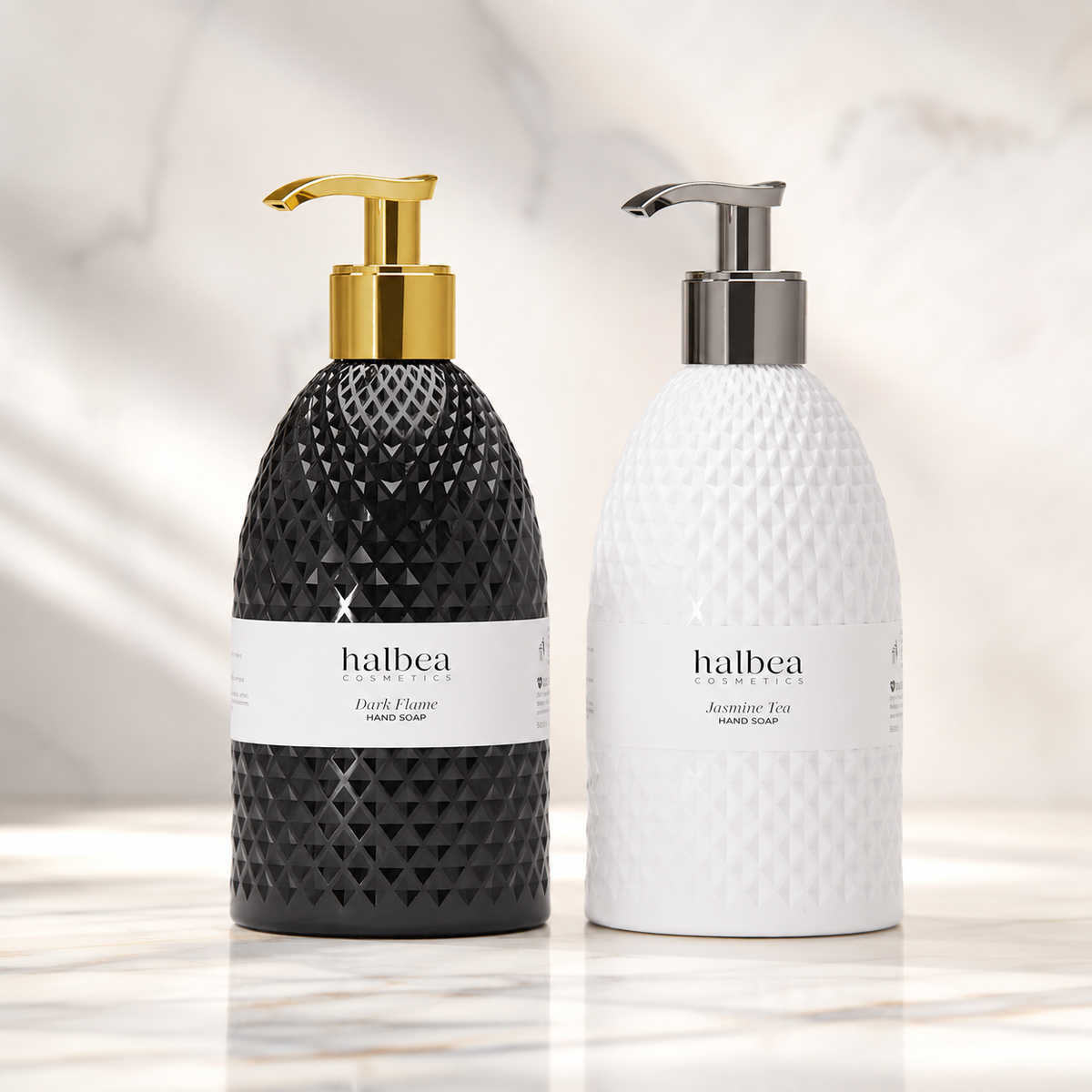 🌸🔥 Kombi Handseifen „Jasmin Tee“ & „Dark Flame“ – 2 x 500 ml 🔥🌸