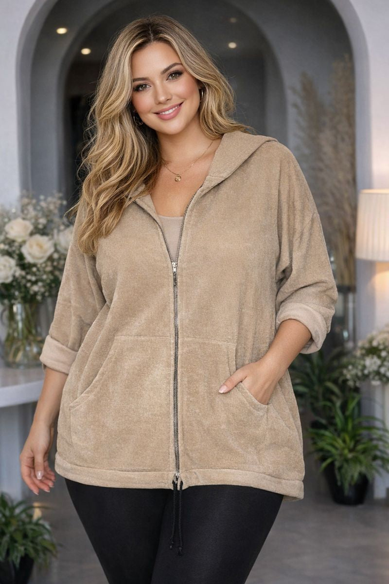 Cord-Jacke uni Gr. 42 - 46 in versch. Farben