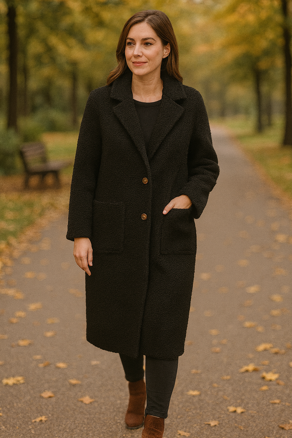 🧥 Teddy-Mantel – 4 Farben – Gr. 42–46 | Kuscheliger Oversize-Mantel für Damen