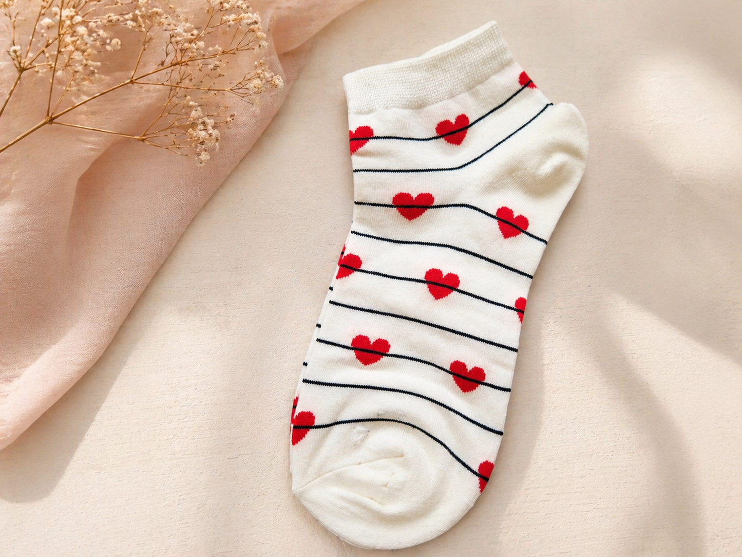 🧦❤️ Sport Söckchen "Heart Lines" – Größe 36–41 tragbar ❤️🧦
