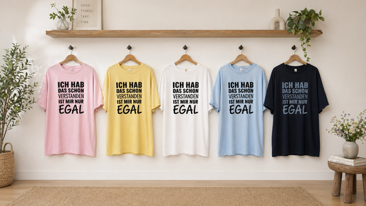 Vorbestellung Oversize-Shirt „Ich hab das schon verstanden…“ Gr. 48–54 | 5 Farben