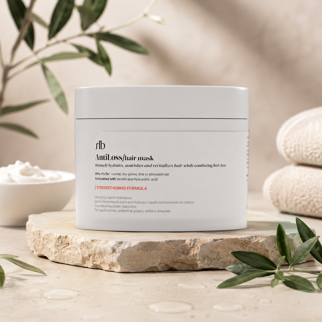 💆♀️✨ Anti-Haarausfall-Haarmaske mit Keratin & Hyaluronsäure – 250 ml ✨💆♀️