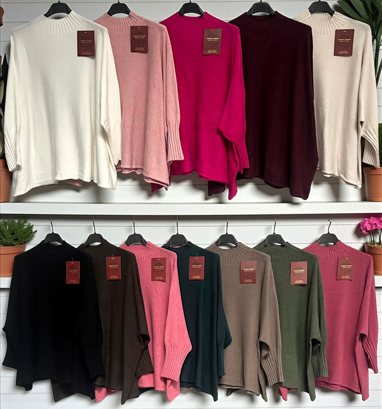 🧶 Damen Rollkragenpullover „Soft Touch“ – Feinstrick Oversize Pullover – Gr. 46–54