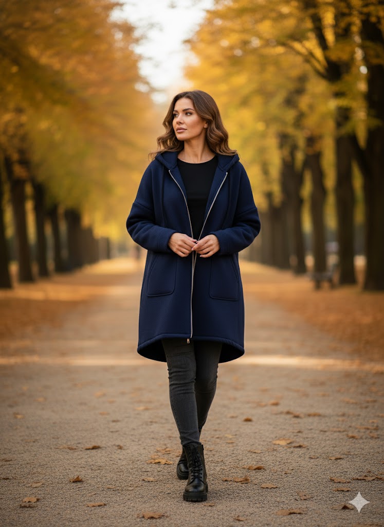 🧥 Damen Kapuzenjacke – 3 Farben | Gr. 42–48