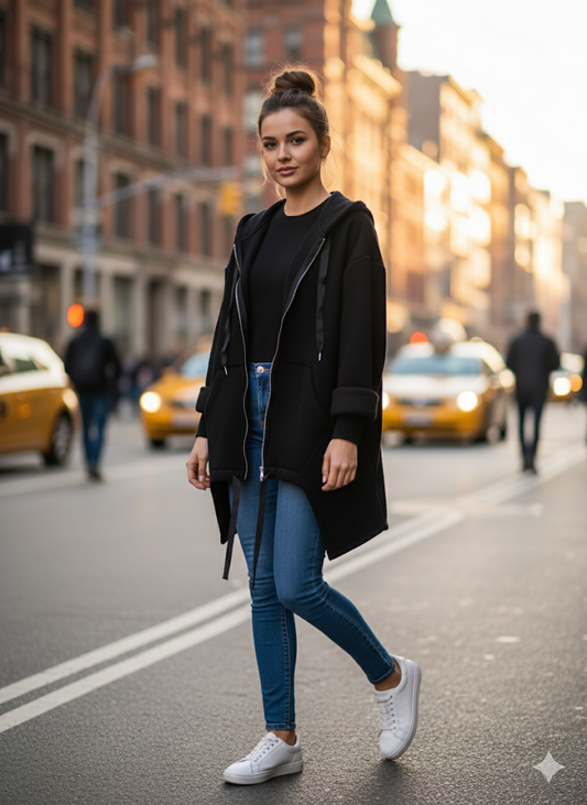 Hoodie-Jacke "Push Your Limit" | 4 Farben | Einheitsgröße (38-46) 🌈✨