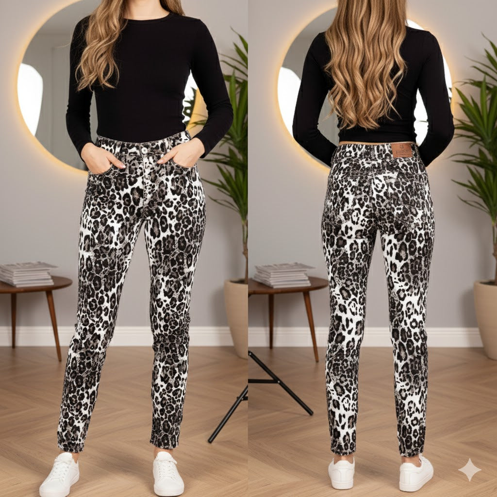 🐆 KAROSTAR Jeans K2748 – Größen: 38/40/42/44/46/48 – Dein Wild-Look für jeden Tag! 🐆