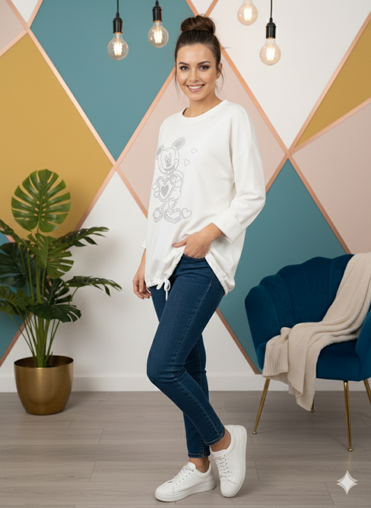 🐭✨ Sweatshirt „Maus Heart“ – Gr. 42–48 – in 5 Farben verfügbar! ✨🐭