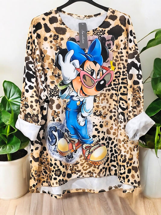 💖 Langarm-Shirt mit Disney Print – Größe 48–54 | 2 Varianten 💖