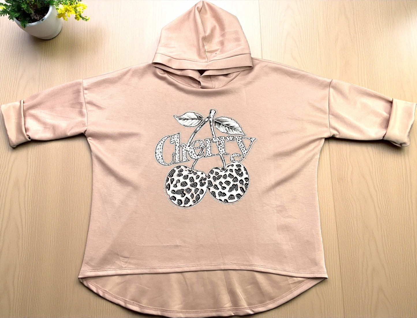 ✨ Vorbestellung Hoodie „Cherry“ 🍒 – Butterstoff – Gr. 42 – 46 – in 11 Farben ✨
