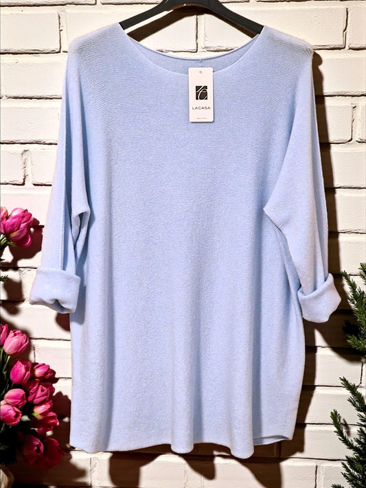 🧸 Kuschlig weicher Pullover – Gr. 42–48 – in 3 Farben 💙🤍🍷
