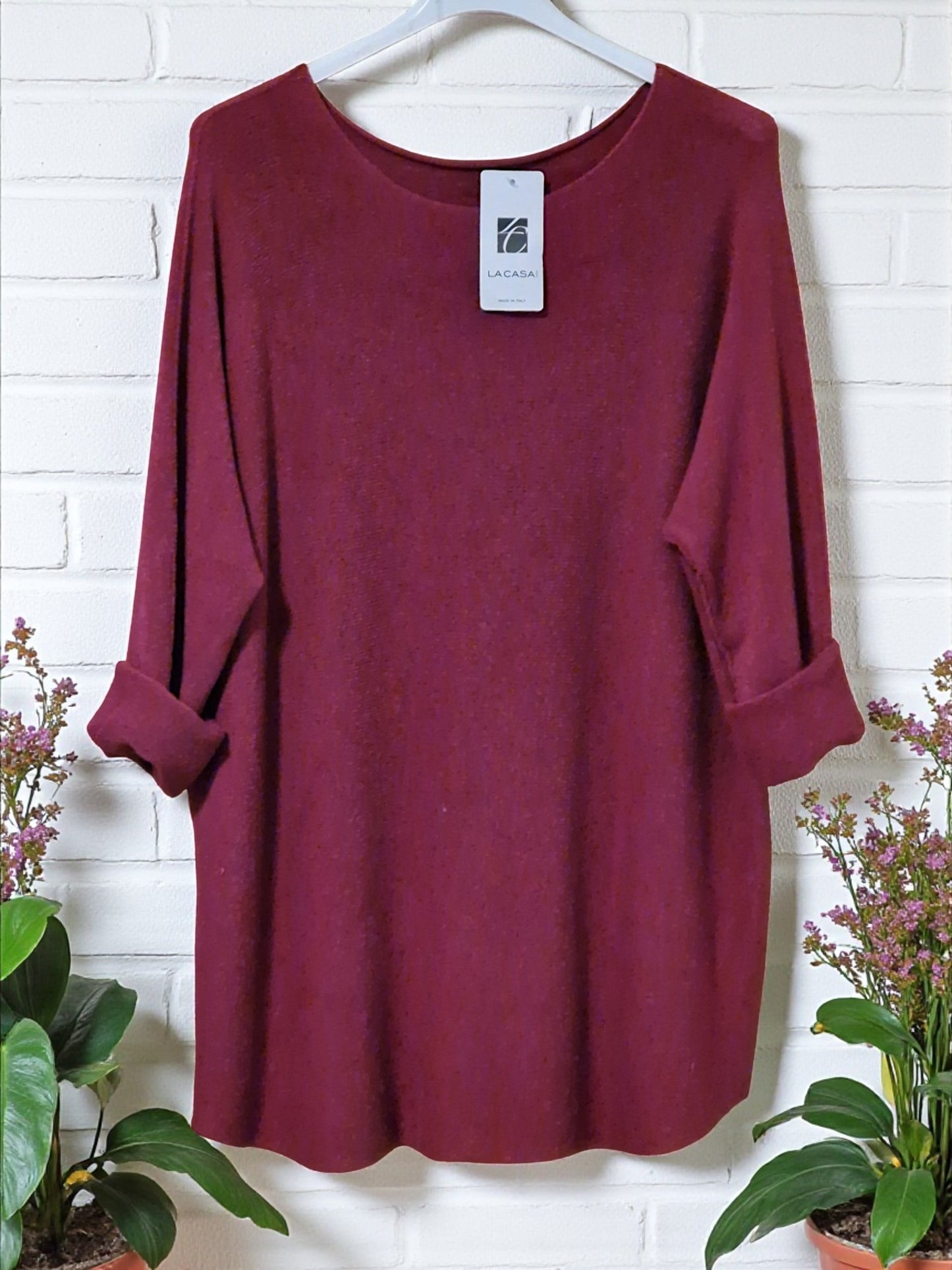 🧸 Kuschlig weicher Pullover – Gr. 42–48 – in 3 Farben 💙🤍🍷