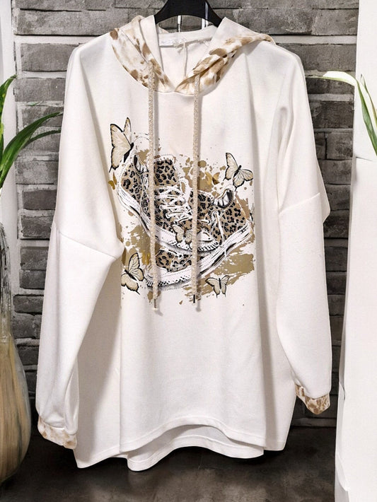 👟 Hoodie "Sneaker" – Gr. 42–46 – in 2 Farben ⚫⚪