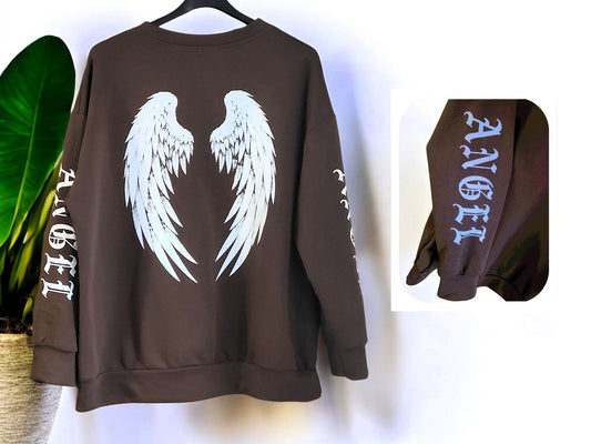 ✨ Sweatshirt "Angel Wings" – Gr. 42-48 – 6 Farben zur Auswahl 👼✨