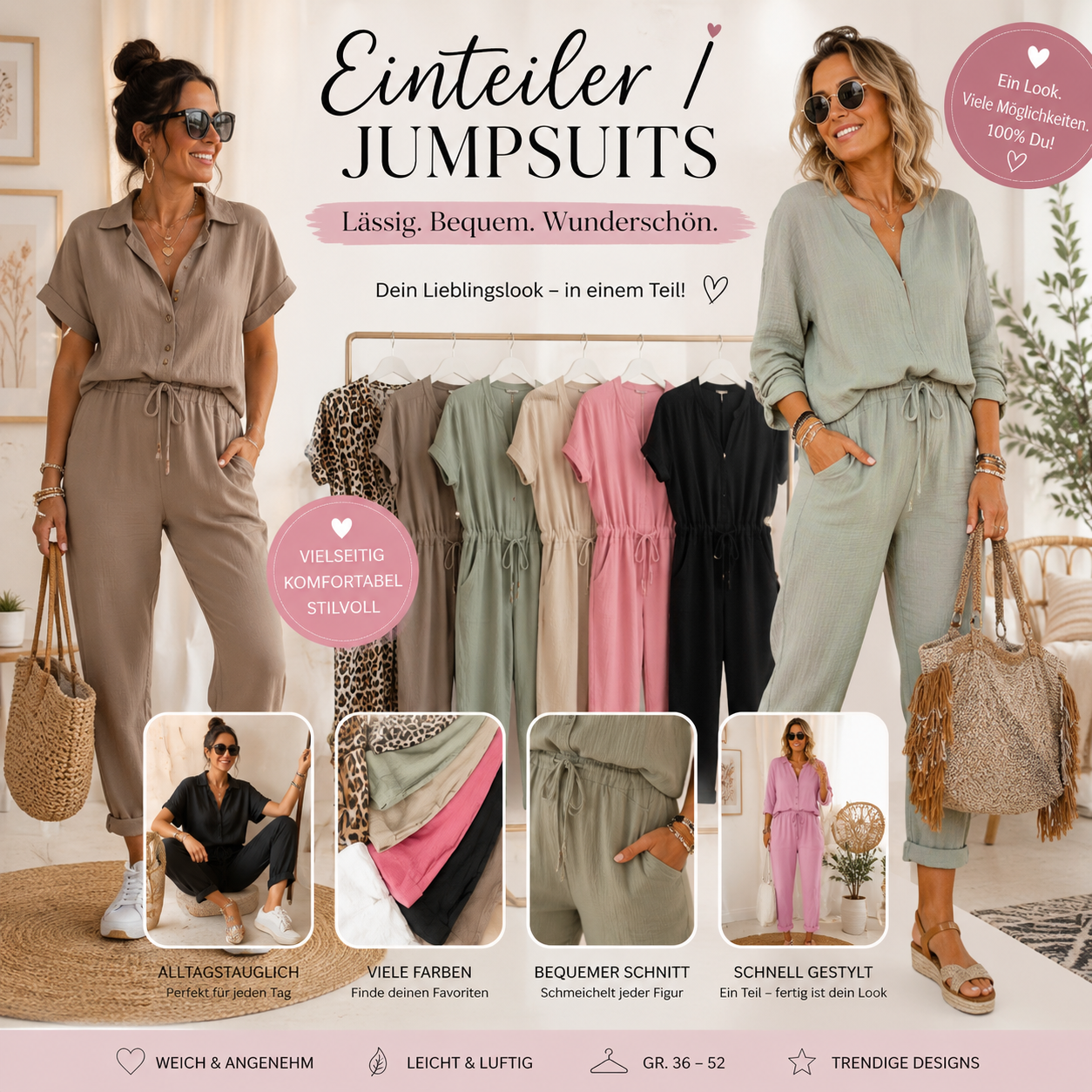 💖👗 Einteiler & Jumpsuits – Stylisch. Bequem. Einfach wunderschön! ✨🌸