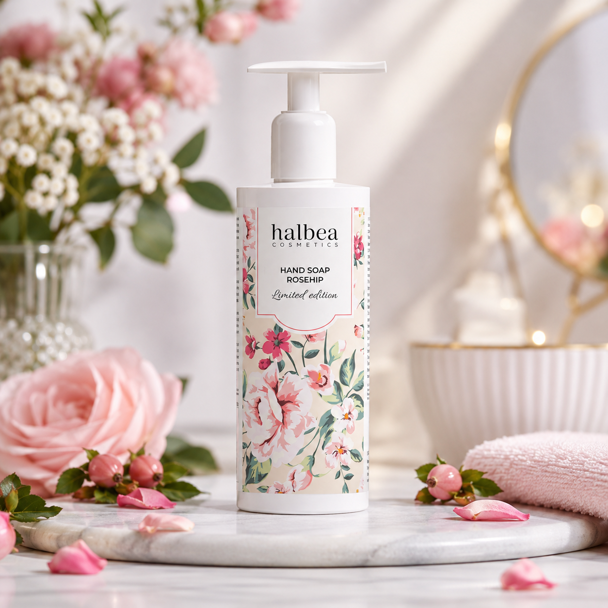 🌹✨ Handseife mit Wildrosenöl – 200 ml ✨🌹