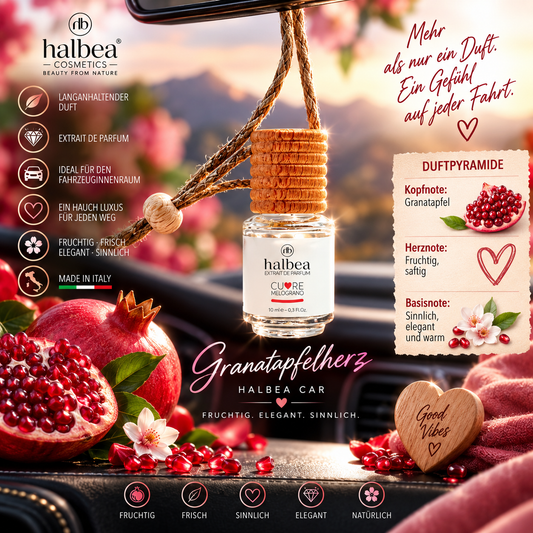 ❤️✨ Halbea Car – Granatapfelherz – 10 ml ✨🚗 🍎 Fruchtig • Saftig • Frisch • Elegant • Sinnlich 🍎