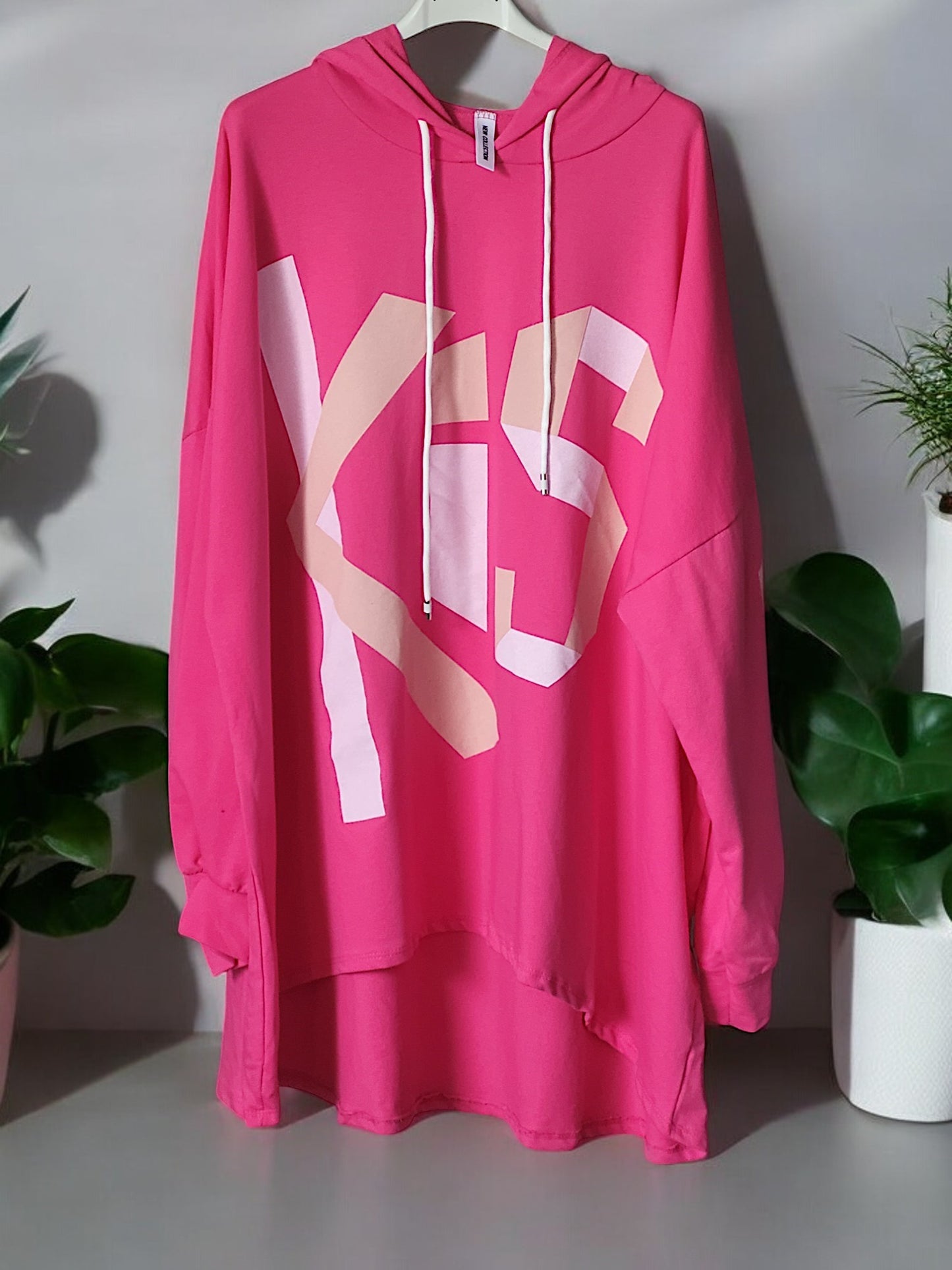 Kapuzen - Pullover Kiss Gr. 44 - 48 in versch. Farben