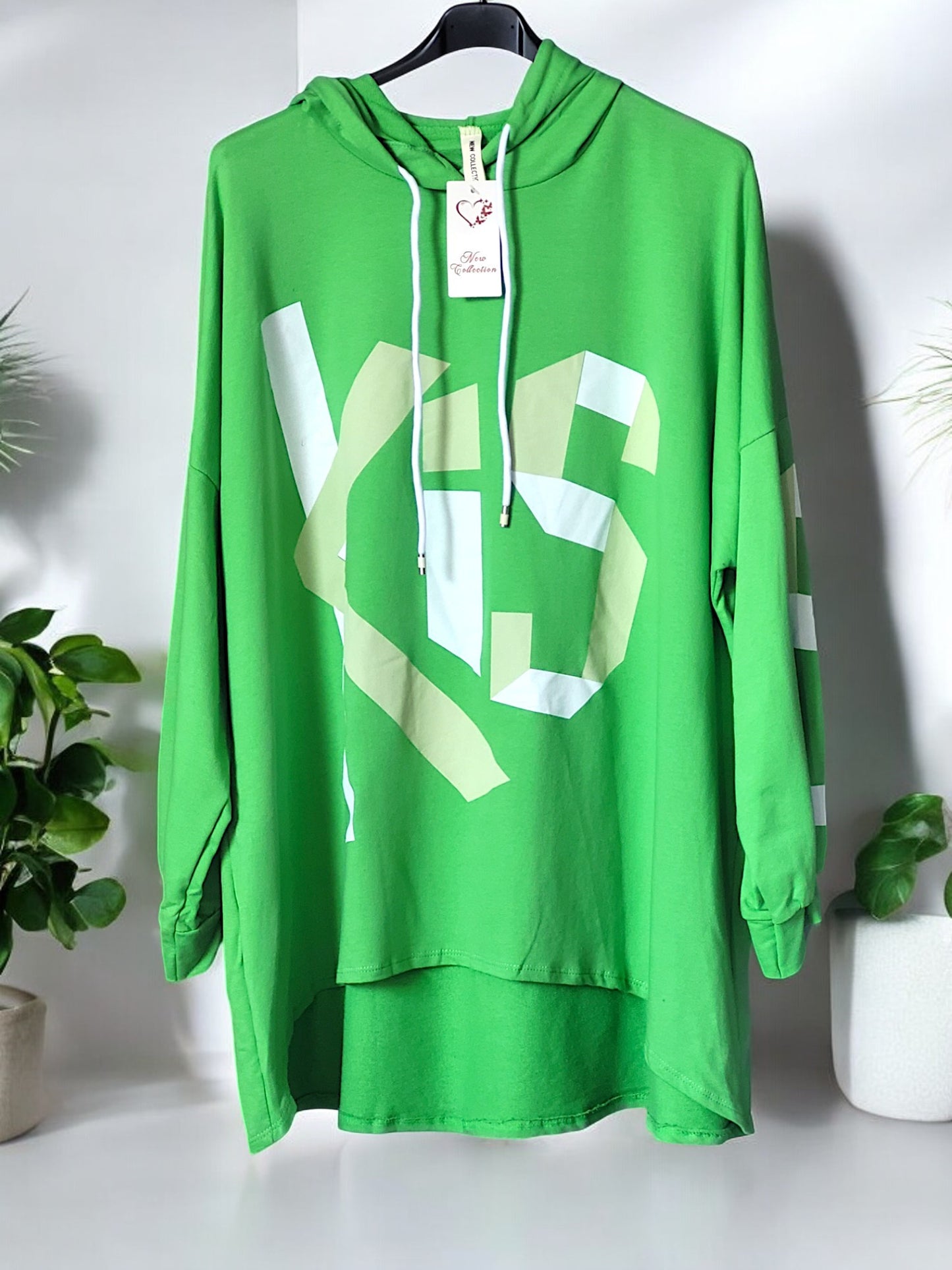 Kapuzen - Pullover Kiss Gr. 44 - 48 in versch. Farben