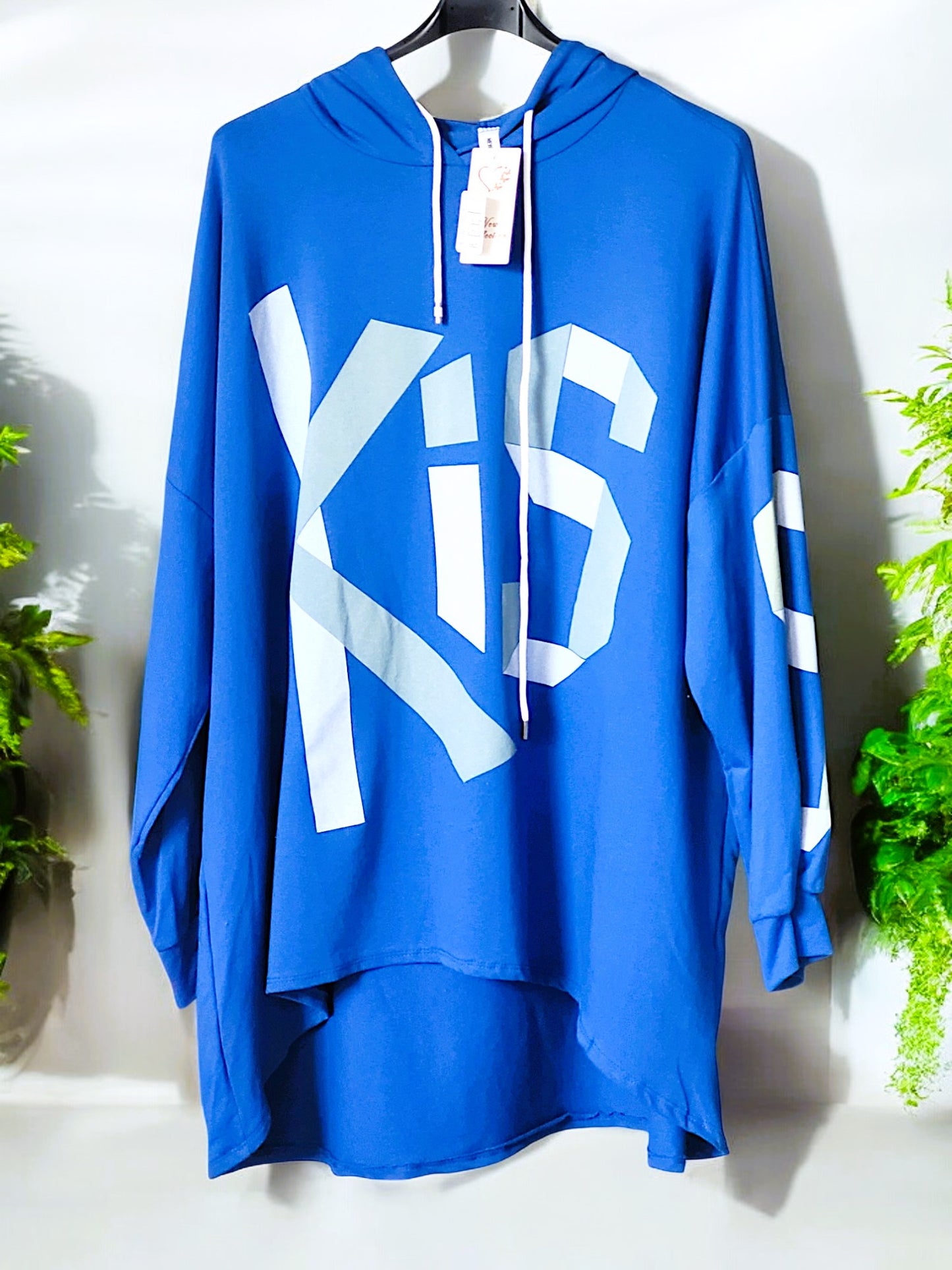 Kapuzen - Pullover Kiss Gr. 44 - 48 in versch. Farben