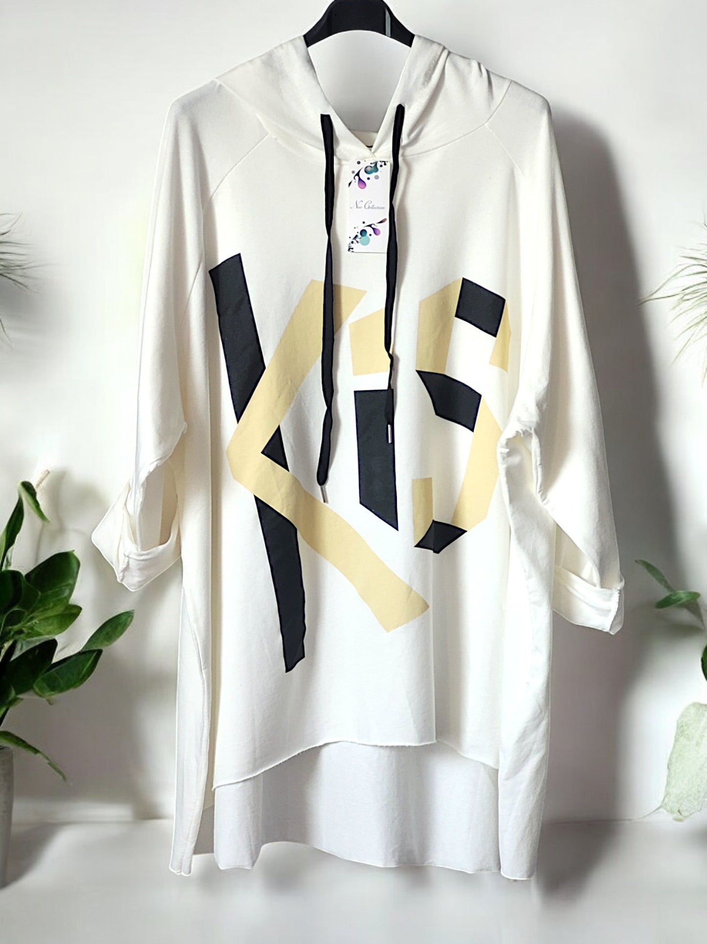 Kapuzen - Pullover Kiss Gr. 44 - 48 in versch. Farben