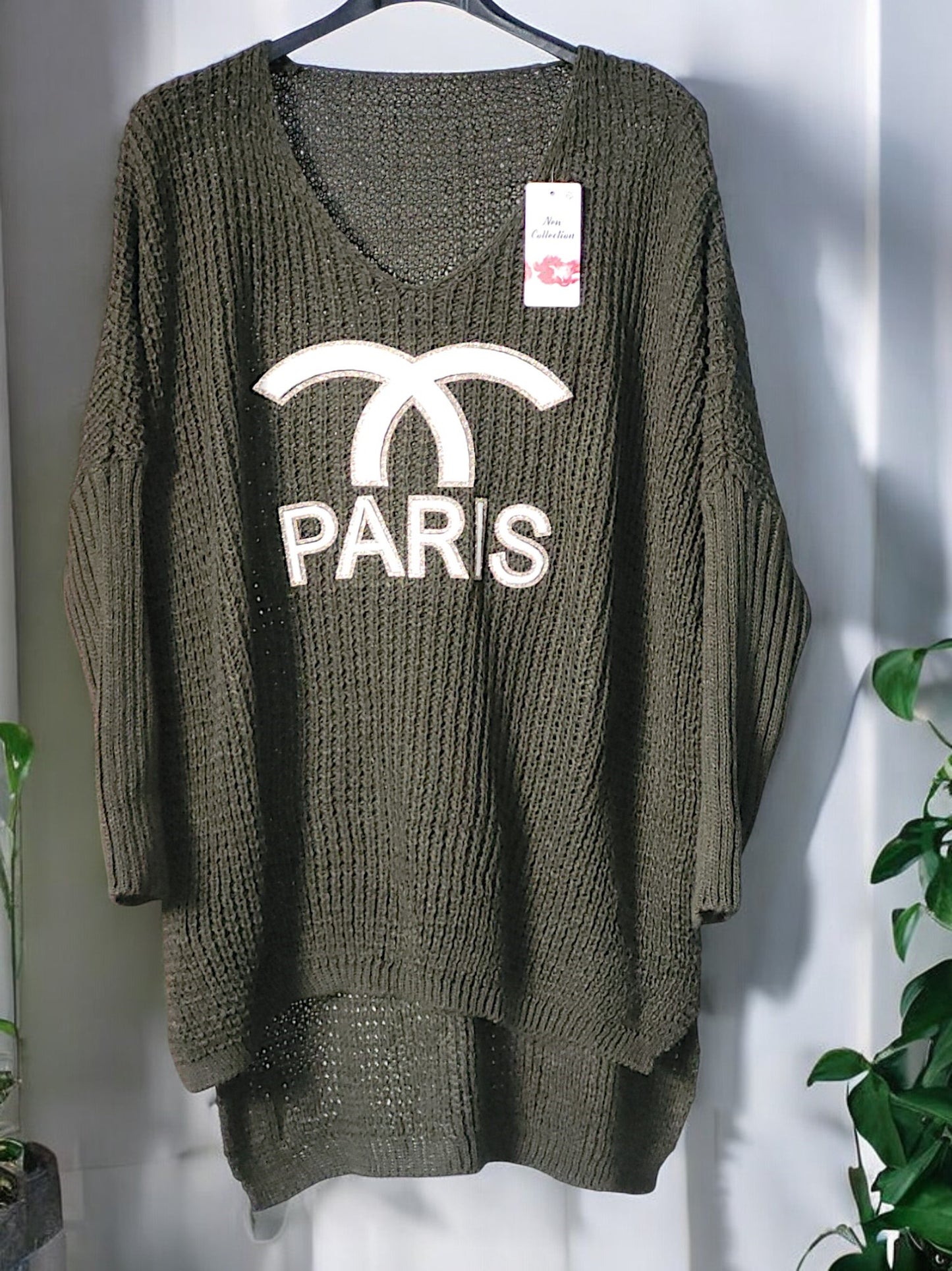 Oversize Grobstrick-Pullover Paris Gr. 40 - 48 in versch. Farben