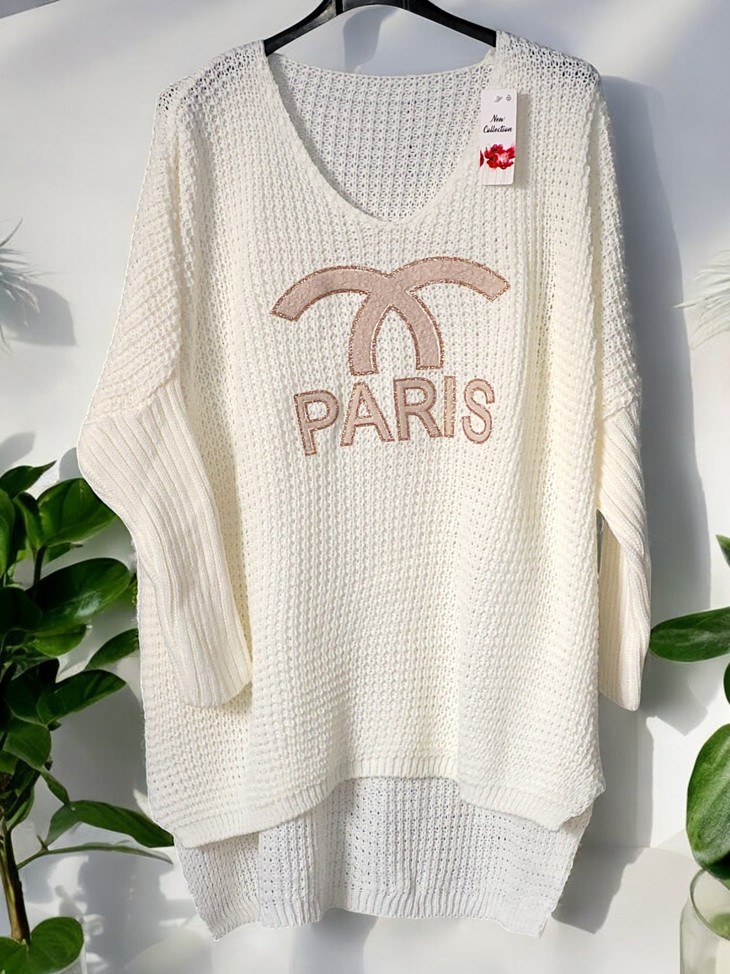 Oversize Grobstrick-Pullover Paris Gr. 40 - 48 in versch. Farben