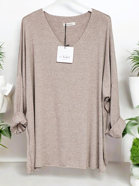 Feinstrick-Pullover uni Gr. 42 - 46 in versch. Farben