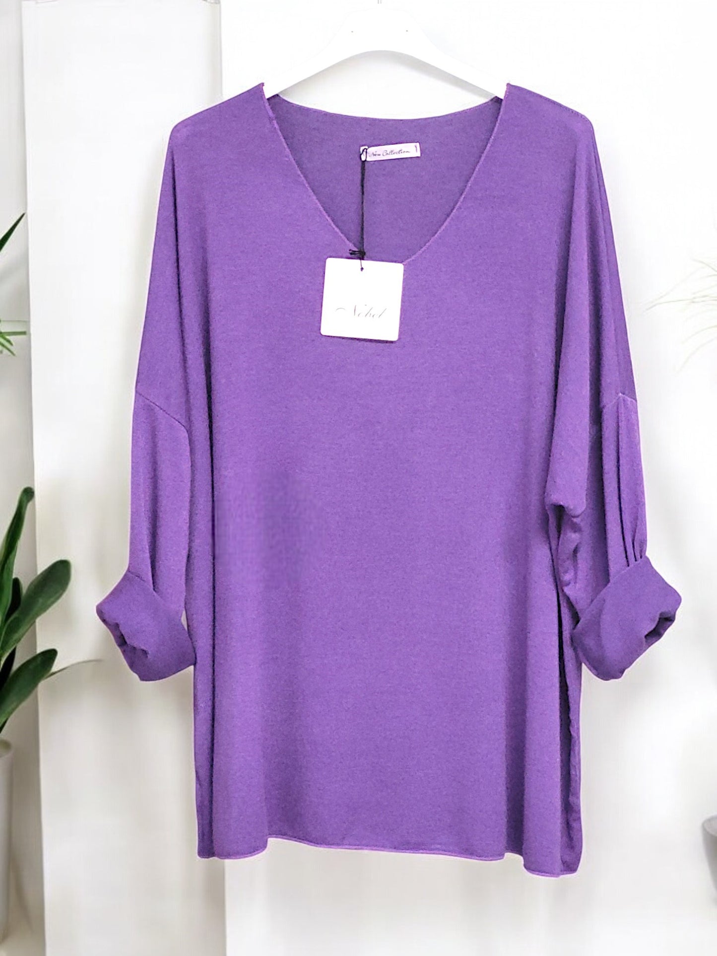 Feinstrick-Pullover uni Gr. 42 - 46 in versch. Farben