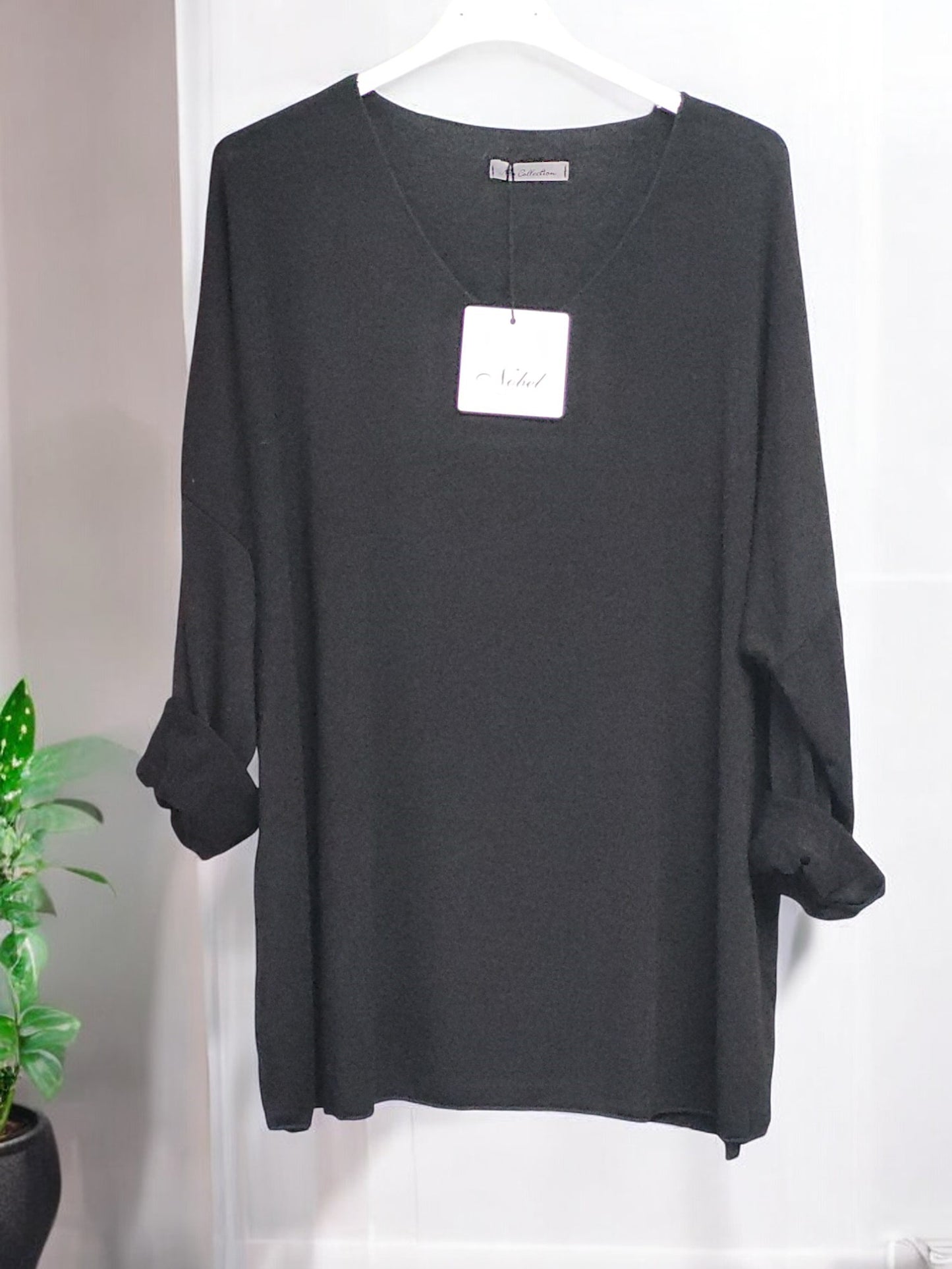 Feinstrick-Pullover uni Gr. 42 - 46 in versch. Farben